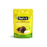 Organic Dark Chocolate Banana Truffle - 3.4 Ounce